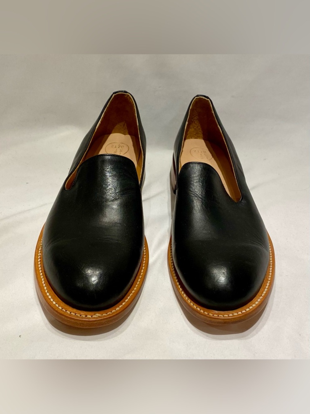 2120 Handcrafted Black Leather Loafer, New, size 10 - Picture 2 of 5